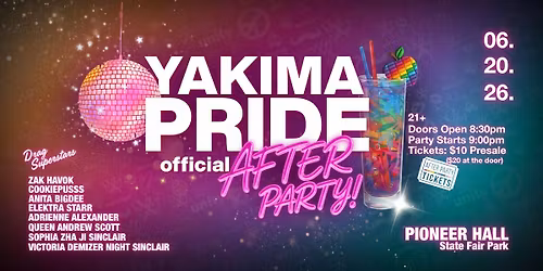 Yakima Pride Official After Party!