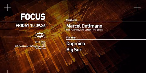 FOCUS: Marcel Dettmann