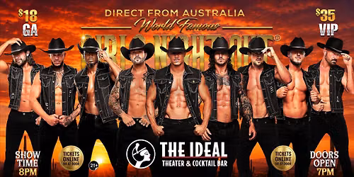 Nov 18th: Cedar Rapids, IA - GIRLS NIGHT OUT AUSTRALIAN TAKEOVER at Ideal Theater