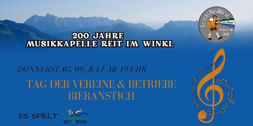 Musikfest 2026: Tag der Vereine und Betriebe - Bieranstich