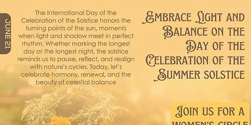 Summer Solstice Women's Circle