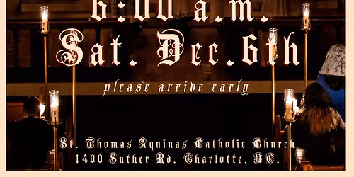 Rorate Mass - In Honor of Our Lady