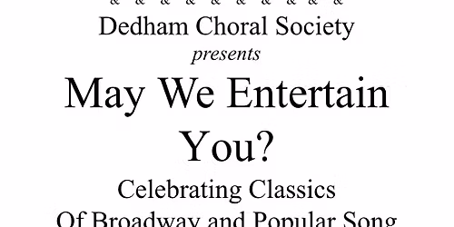 May We Entertain You?
