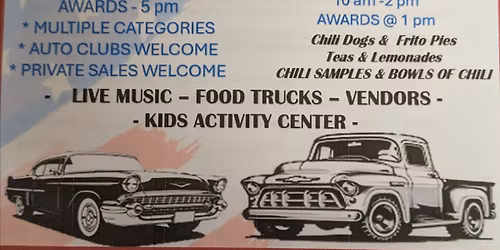 90th Anniversary Car Show and Chili Cook Off