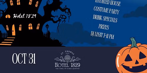 \ud83c\udff0\ud83c\udf83 Hotel 1829 Haunted Halloween Party \ud83d\udc7b\ud83c\udf78