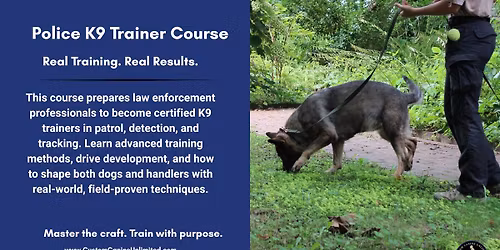 Police K9 Trainer Course