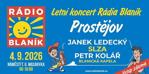 Letn\u00ed koncert R\u00e1dia Blan\u00edk v Prost\u011bjov\u011b
