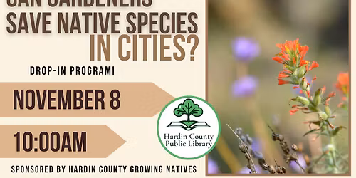 Can Gardeners Save Native Species in Cities?