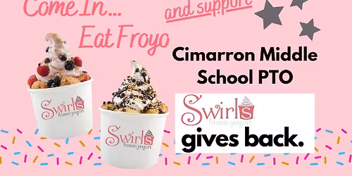 Fundraiser - Cimarron Middle School aqt Swirls Frozen Yogurt