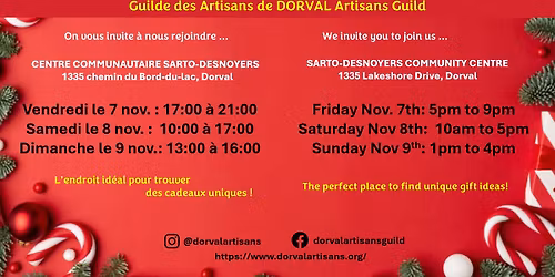 Salon des Artisans de Dorval 2025