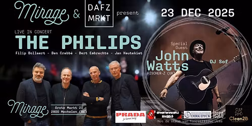 Live The Philips + John Watts (Fischer-Z) @ Mirage 23 December