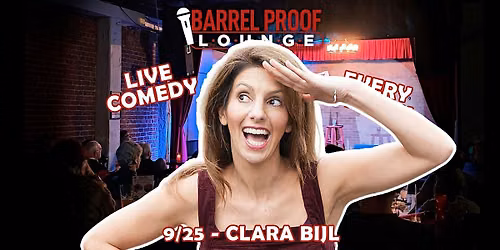 CLARA BIJL headlines Friday Night Comedy in Downtown Santa Rosa