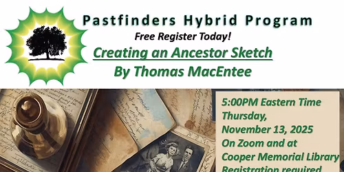 Creating an Ancestor Sketch by Thomas MacEntee- Hybrid Program