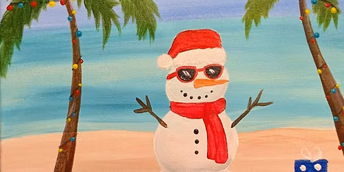\ud83c\udf84Holiday Paint and Sip - Village Travel Agency Friends!