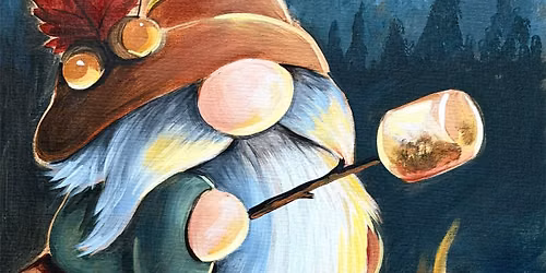 Marshmallows and Mushrooms Canvas Paint and Sip