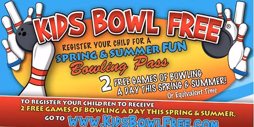 2026 Spring Break Kids Bowl Free!