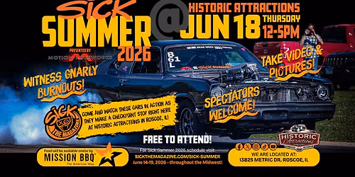 Sick Summer at Historic Attractions