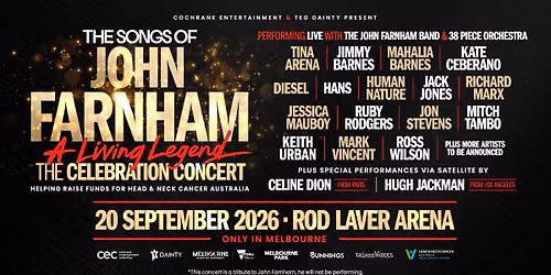 The Songs of John Farnham: A Living Legend \u2013 The Celebration Concert
