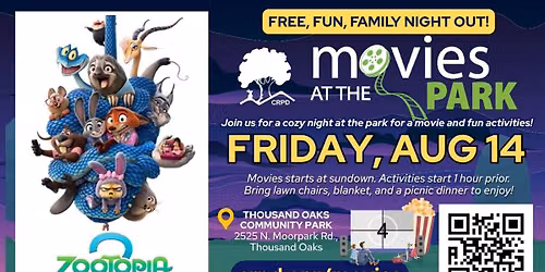 Movies at the Park: Zootopia 2
