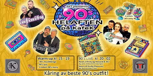 90\u2019s live med Reset, Infinity og Howard & HC