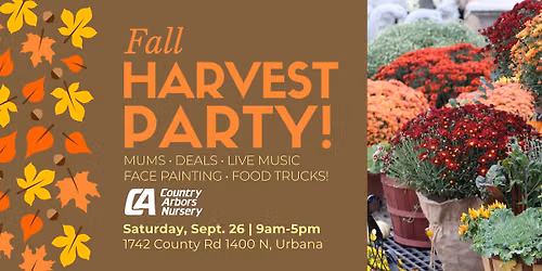 Fall Harvest Party\u2014Country Arbors Nursery