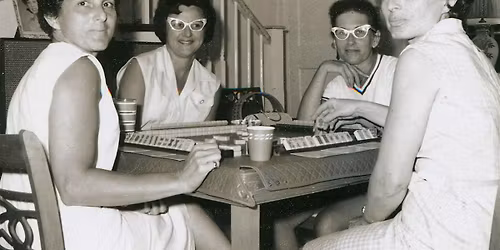 Granny Camps at Twice Is Nice--MAHJONG Beginners Class