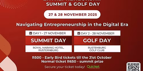 Zimasa Entrepreneurship Summit & Golf Day 