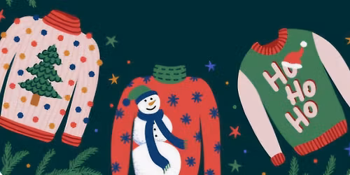 Ugly Christmas sweater karaoke party