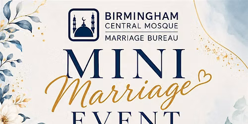 Mini Marriage Event:  Sisters Age 20 to 30, Brothers Age 23 to 33