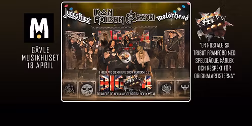 BIG-4 FOUNDERS OF NWOBHM + WASTED WIZARDS - Live p\u00e5 Musikhuset Sj\u00f6manskyrkan!