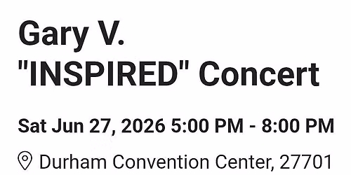 Pinoy BBQ @ Gary V concert Durham 