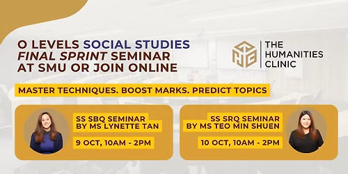O-Level Social Studies Final Sprint Seminar