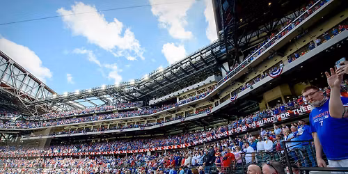Parking Toronto Blue Jays at Texas Rangers