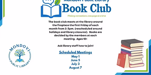 Mondovi Public Library Afternoon Book Club