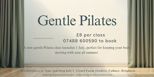 New! Gentle Pilates class