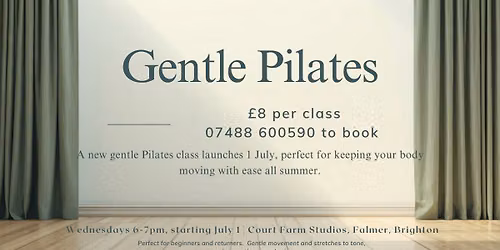New! Gentle Pilates class