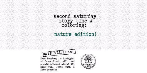 Second Saturday Story Time: Nature edition! 