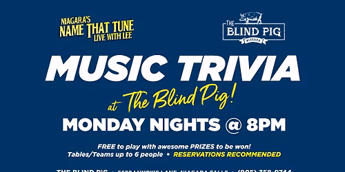 Music Trivia at the Blind Pig with Niagara's Name That Tune!