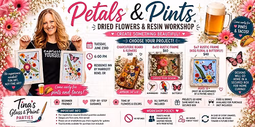 6\/23\/26 Thursday, 6PM Residence Inn by Marriott Floral & Resin Party 