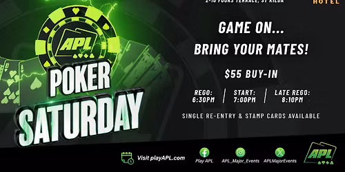 APL Poker \/\/ Saturday Night's