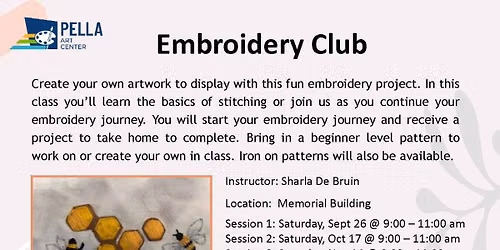 Embroidery Club, Nov 14