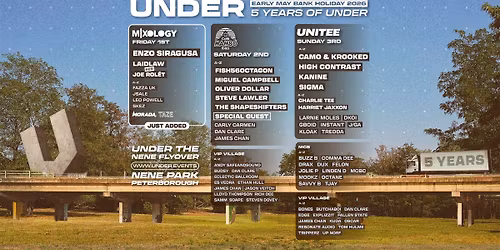 UNDER: EARLY MAY'26 BANK HOLIDAY WEEKENDER