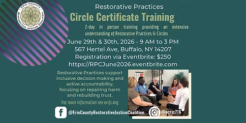 Two-Day Restorative Practices Circle Certificate Training