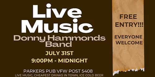 LIVE MUSIC - Donny Hammonds Band