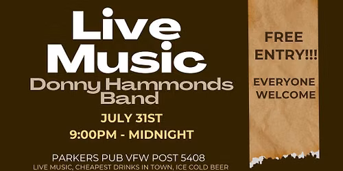 LIVE MUSIC - Donny Hammonds Band