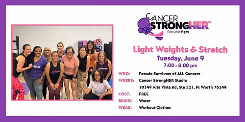 Cancer StrongHER Light Weights & Stretch \u2014 June 9, 2026