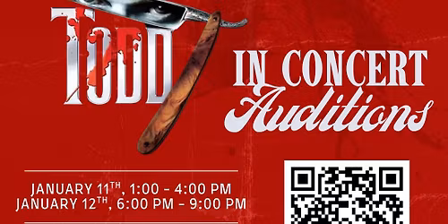 Sweeney Todd In Concert AUDITIONS