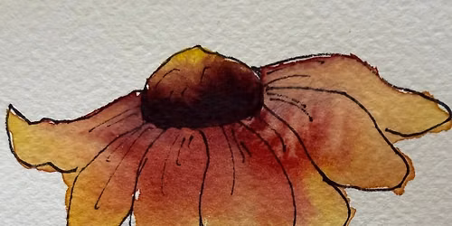 Beginner Watercolor with Pen and Ink: Summertime!