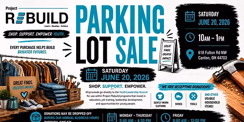 Project Rebuild Parking Lot Sale