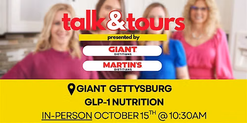 IN-PERSON: Talk & Tour at GIANT Gettysburg 10\/15 at 10:30 AM